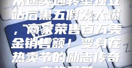 从速卖通转型独立站后黑五假发大爆，商家荣售百万美金销售额！变身在热卖节的励志传奇之旅展开