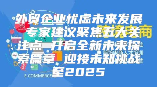 外贸企业忧虑未来发展 专家建议聚焦五大关注点 开启全新未来探索篇章 迎接未知挑战至2025