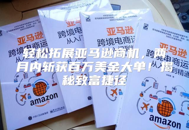 轻松拓展亚马逊商机，两月内斩获百万美金大单！揭秘致富捷径