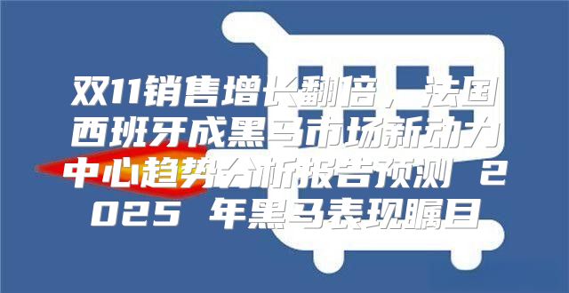 双11销售增长翻倍，法国西班牙成黑马市场新动力中心趋势分析报告预测 2025 年黑马表现瞩目