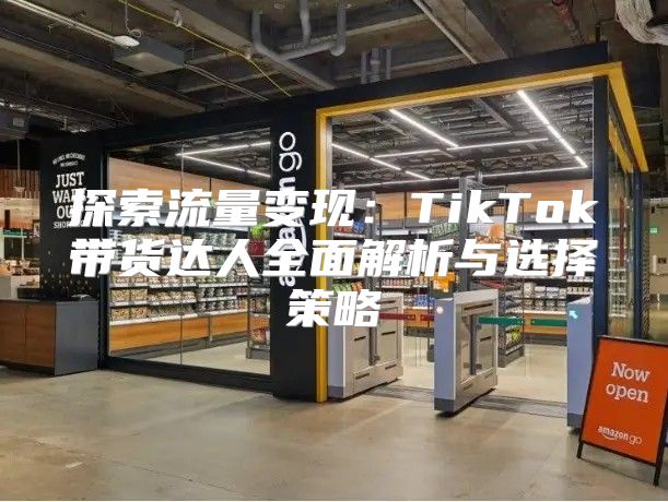 探索流量变现：TikTok带货达人全面解析与选择策略