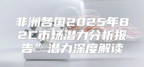 非洲各国2025年B2C市场潜力分析报告”潜力深度解读