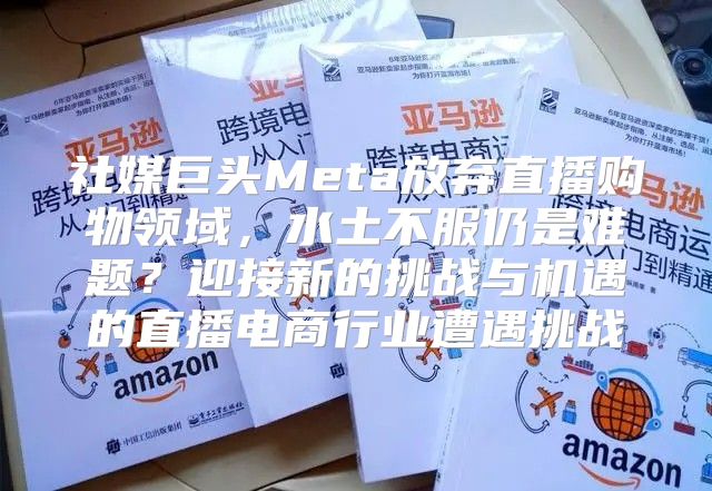 社媒巨头Meta放弃直播购物领域，水土不服仍是难题？迎接新的挑战与机遇的直播电商行业遭遇挑战