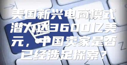 美国新兴电商模式潜力达3600亿美元，中国卖家是否已经涉足探索？