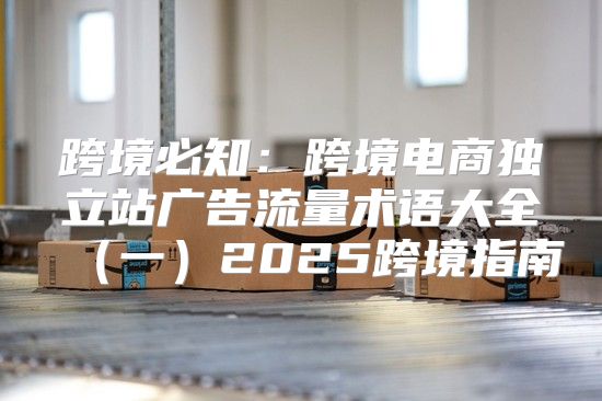 跨境必知：跨境电商独立站广告流量术语大全一2025跨境指南
