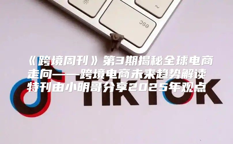 跨境周刊第3期揭秘全球电商走向——跨境电商未来趋势解读特刊由小明哥分享2025年观点