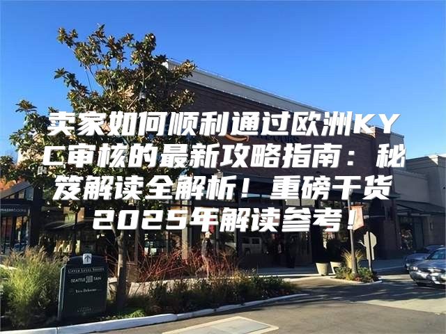 卖家如何顺利通过欧洲KYC审核的最新攻略指南：秘笈解读全解析！重磅干货2025年解读参考！