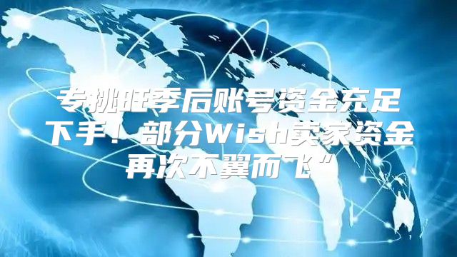 专挑旺季后账号资金充足下手！部分Wish卖家资金再次不翼而飞”