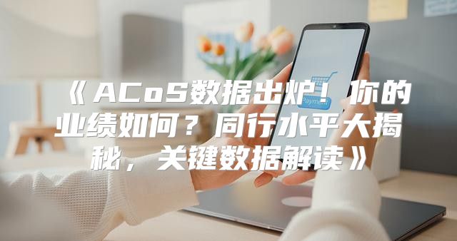 ACoS数据出炉！你的业绩如何？同行水平大揭秘，关键数据解读