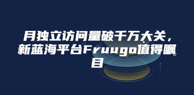 月独立访问量破千万大关，新蓝海平台Fruugo值得瞩目