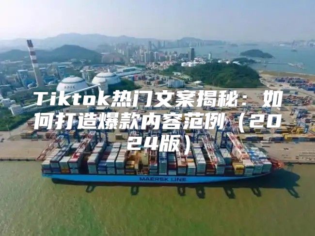 Tiktok热门文案揭秘：如何打造爆款内容范例2025版