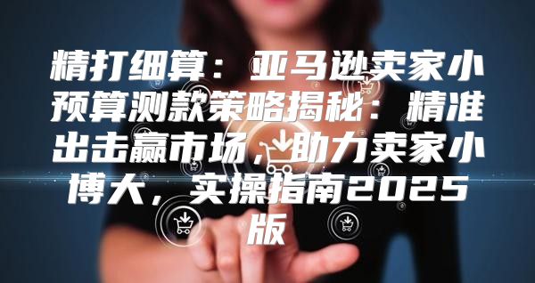精打细算：亚马逊卖家小预算测款策略揭秘：精准出击赢市场，助力卖家小博大，实操指南2025版