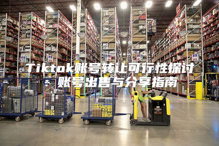 Tiktok账号转让可行性探讨：账号出售与分享指南