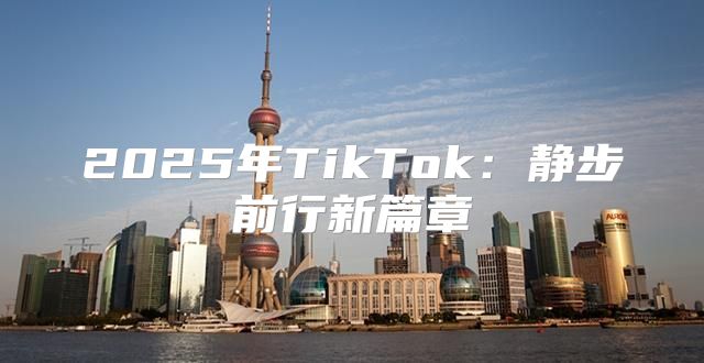 2025年TikTok：静步前行新篇章
