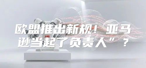 欧盟推出新规！亚马逊当起了负责人”？