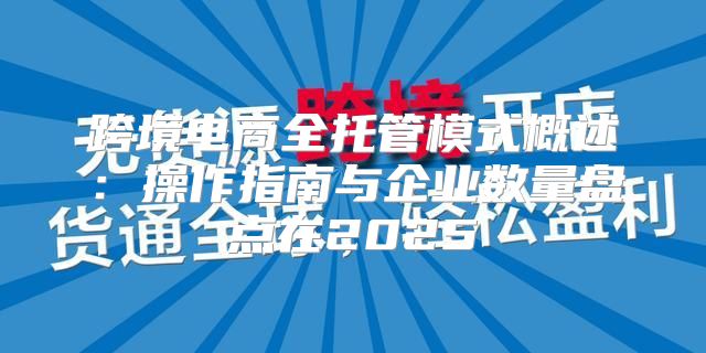 跨境电商全托管模式概述：操作指南与企业数量盘点在2025
