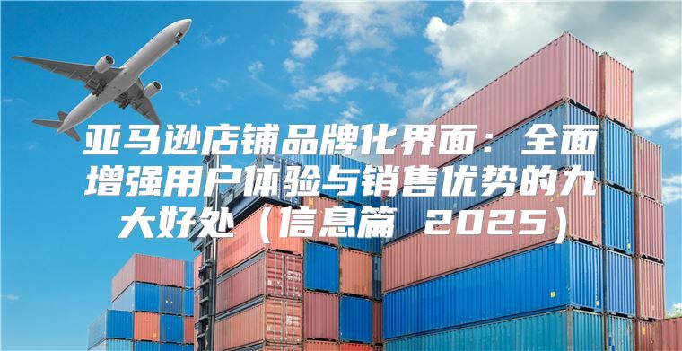亚马逊店铺品牌化界面：全面增强用户体验与销售优势的九大好处信息篇 2025
