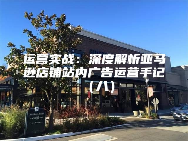 运营实战：深度解析亚马逊店铺站内广告运营手记八