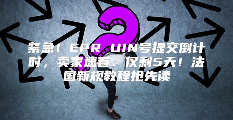 紧急！EPR UIN号提交倒计时，卖家速看：仅剩5天！法国新规教程抢先读