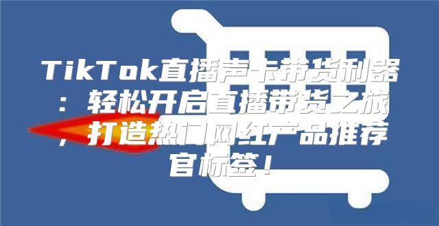 TikTok直播声卡带货利器：轻松开启直播带货之旅，打造热门网红产品推荐官标签！