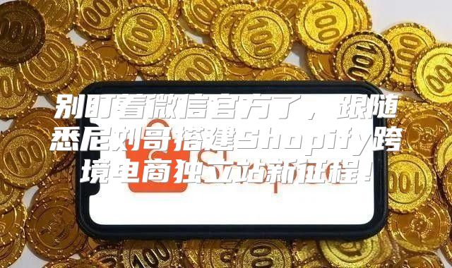 别盯着微信官方了，跟随悉尼刘哥搭建Shopify跨境电商独立站新征程！