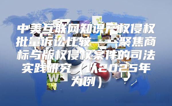 中美互联网知识产权侵权批量诉讼比较——聚焦商标与版权侵权案件的司法实践研究以2025年为例