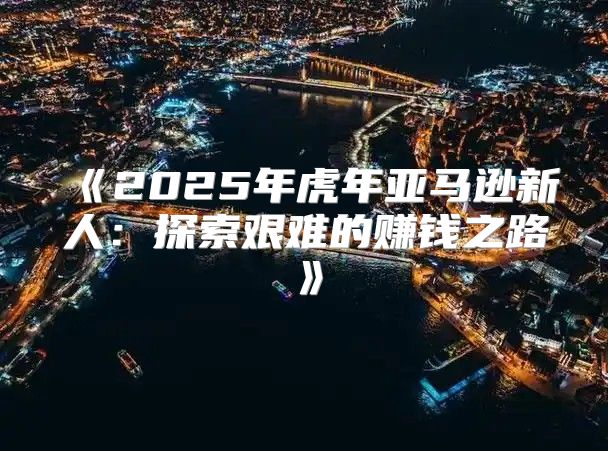 2025年虎年亚马逊新人：探索艰难的赚钱之路