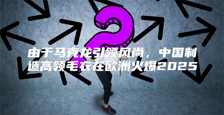 由于马克龙引领风尚，中国制造高领毛衣在欧洲火爆2025