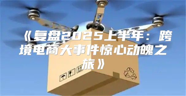 复盘2025上半年：跨境电商大事件惊心动魄之旅