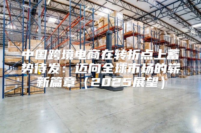 中国跨境电商在转折点上蓄势待发：迈向全球市场的崭新篇章2025展望