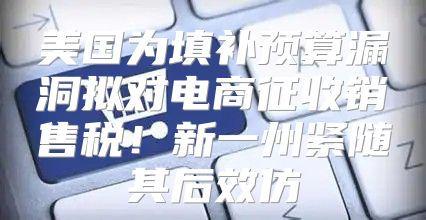 美国为填补预算漏洞拟对电商征收销售税！新一州紧随其后效仿