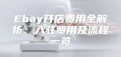 Ebay开店费用全解析：入驻费用及流程一览