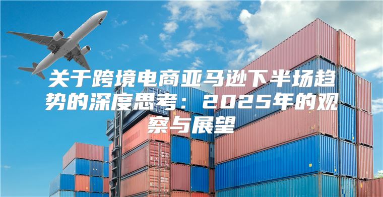关于跨境电商亚马逊下半场趋势的深度思考：2025年的观察与展望