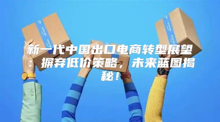 新一代中国出口电商转型展望：摒弃低价策略，未来蓝图揭秘！