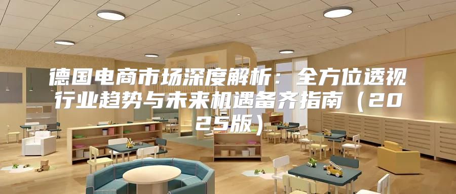 德国电商市场深度解析：全方位透视行业趋势与未来机遇备齐指南2025版