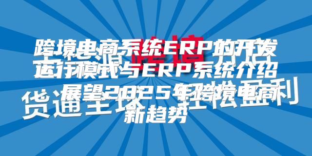 跨境电商系统ERP的开发运行模式与ERP系统介绍：展望2025年跨境电商新趋势