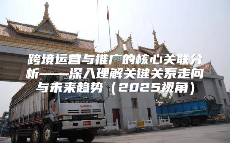 跨境运营与推广的核心关联分析——深入理解关键关系走向与未来趋势2025视角