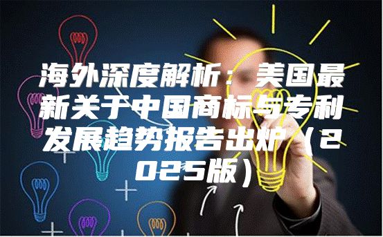 海外深度解析：美国最新关于中国商标与专利发展趋势报告出炉2025版