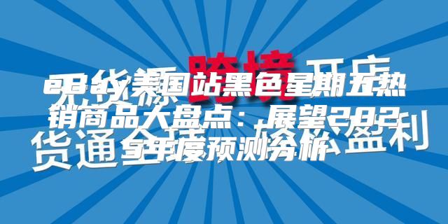 eBay美国站黑色星期五热销商品大盘点：展望2025年度预测分析