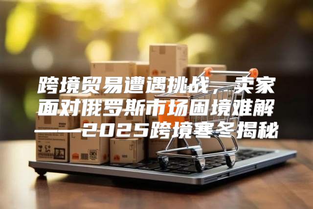 跨境贸易遭遇挑战，卖家面对俄罗斯市场困境难解——2025跨境寒冬揭秘