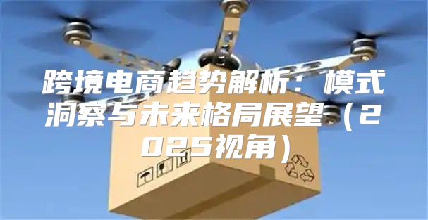 跨境电商趋势解析：模式洞察与未来格局展望2025视角