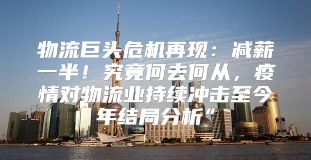 物流巨头危机再现：减薪一半！究竟何去何从，疫情对物流业持续冲击至今年结局分析”