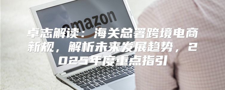 卓志解读：海关总署跨境电商新规，解析未来发展趋势，2025年度重点指引