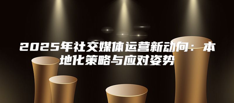 2025年社交媒体运营新动向：本地化策略与应对姿势