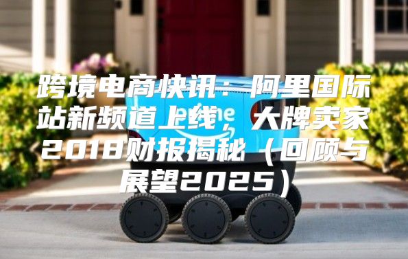 跨境电商快讯：阿里国际站新频道上线，大牌卖家2018财报揭秘回顾与展望2025