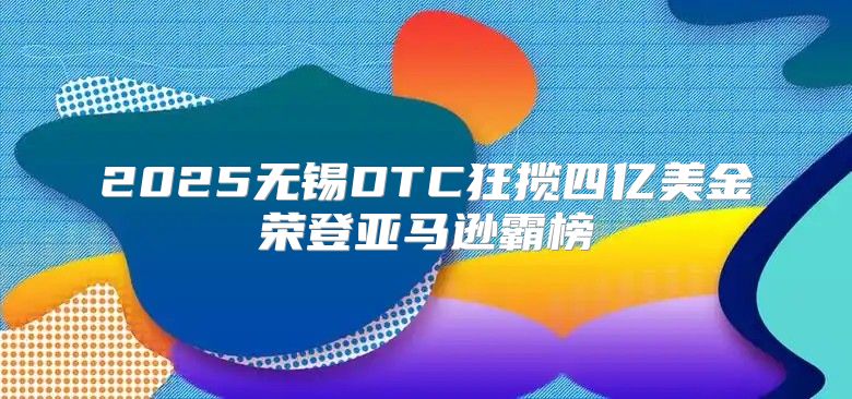 2025无锡DTC狂揽四亿美金荣登亚马逊霸榜