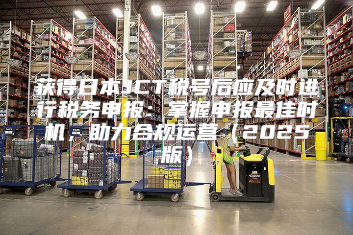 获得日本JCT税号后应及时进行税务申报：掌握申报最佳时机，助力合规运营2025版