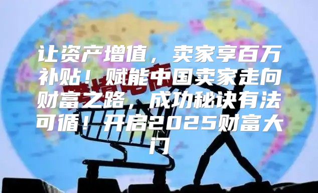 让资产增值，卖家享百万补贴！赋能中国卖家走向财富之路，成功秘诀有法可循！开启2025财富大门