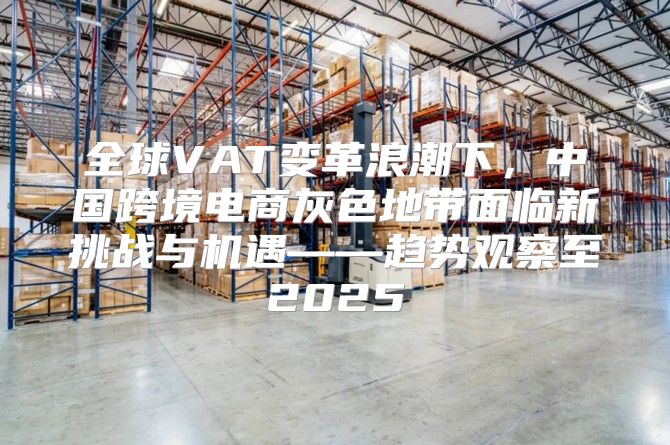 全球VAT变革浪潮下，中国跨境电商灰色地带面临新挑战与机遇——趋势观察至2025