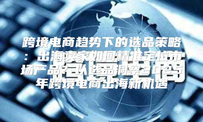 跨境电商趋势下的选品策略：出海卖家如何精准定位市场产品？以选品洞察2025年跨境电商出海新机遇
